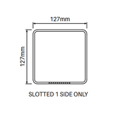 127MM X 127MM 1 way PVC fence post - Slat top 2500MM LONG, 7 Year Warranty